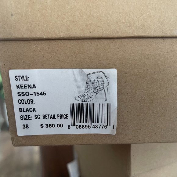 Joie Kenna Open Toe Heel In Black - Picture 2 of 7